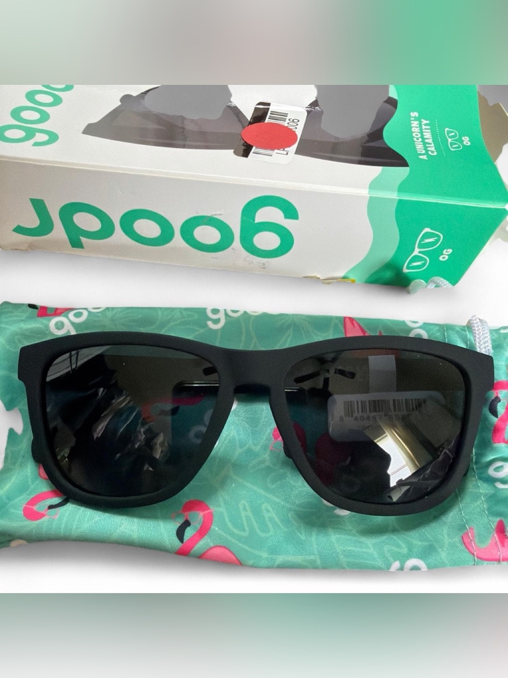 Goodr unisex Black Sunglasses with Polarized Lenses